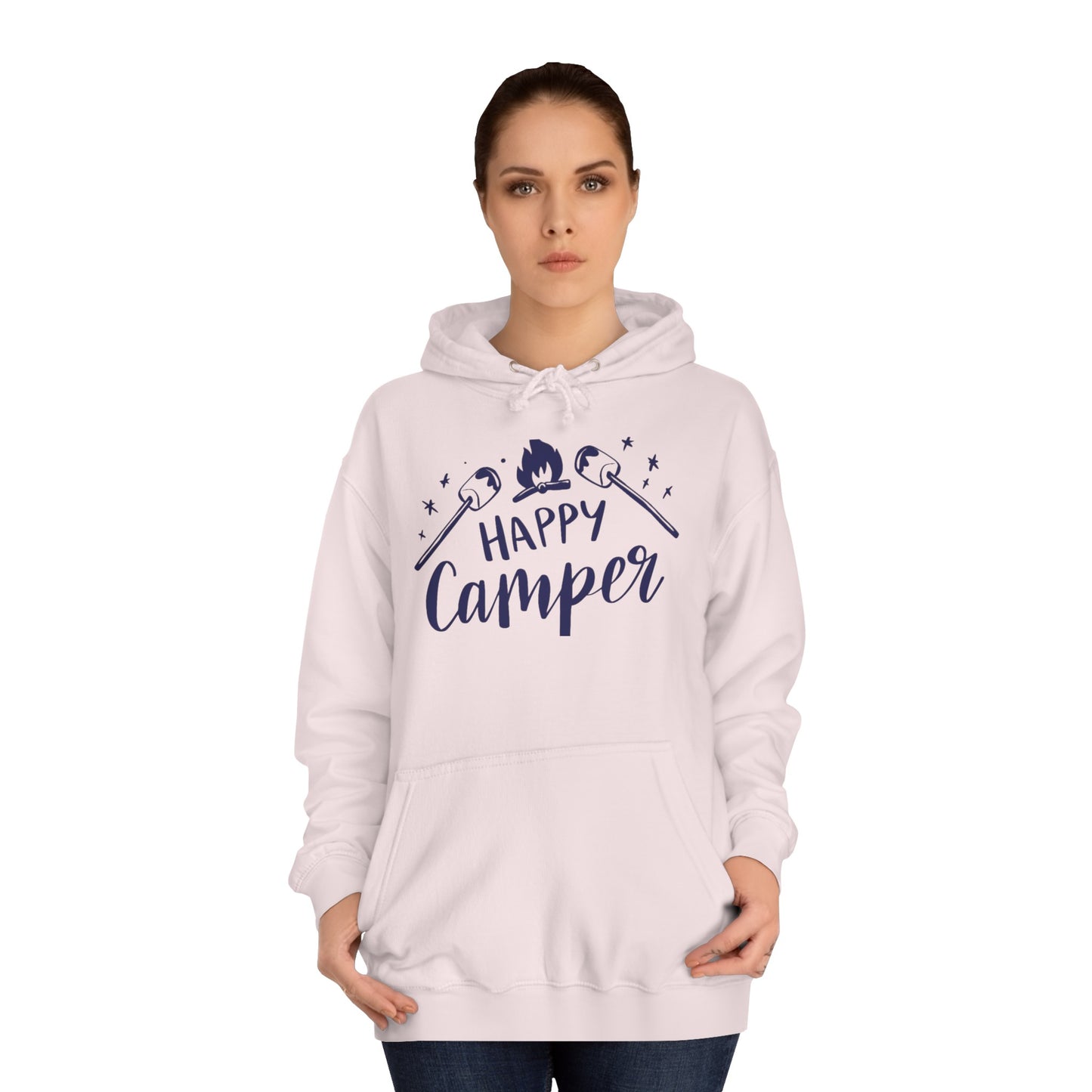 Unisex Happy Camper Adult Hoodie