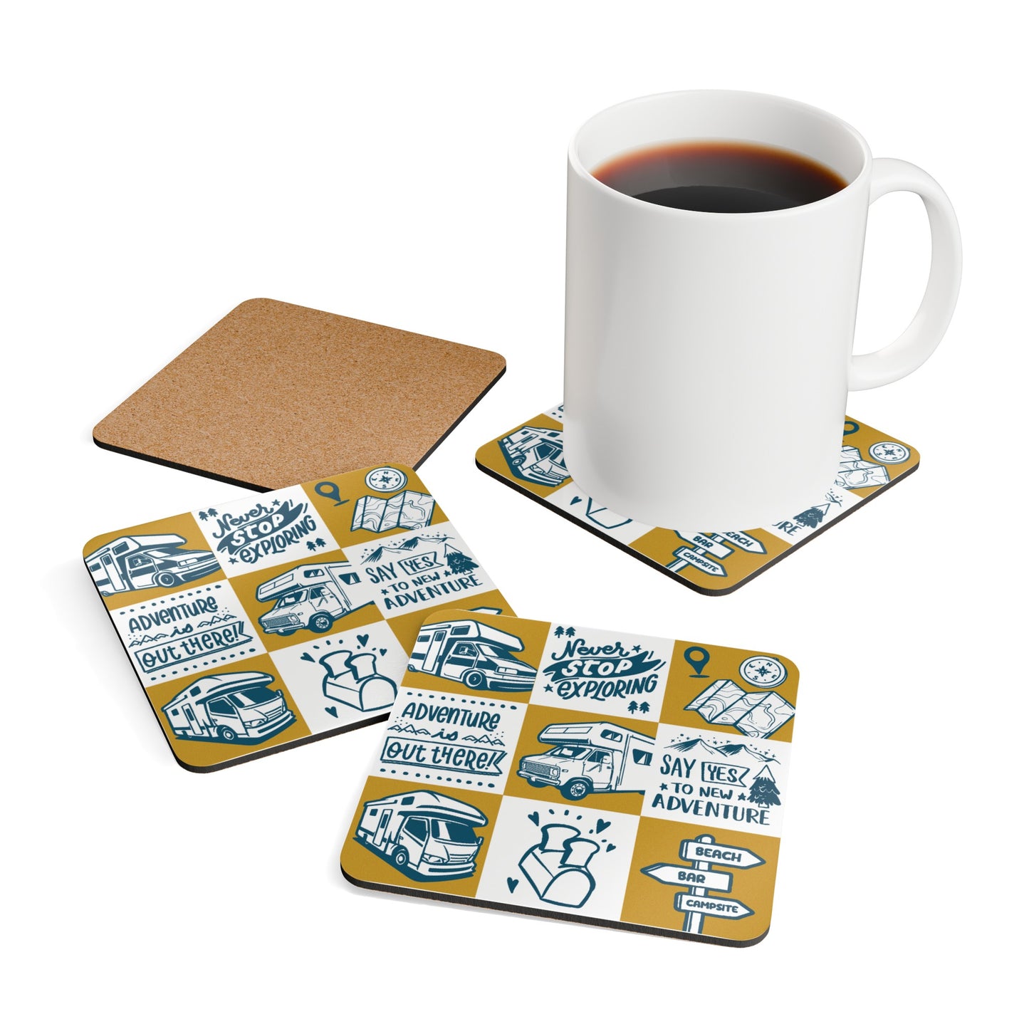 Corkwood Coaster Set