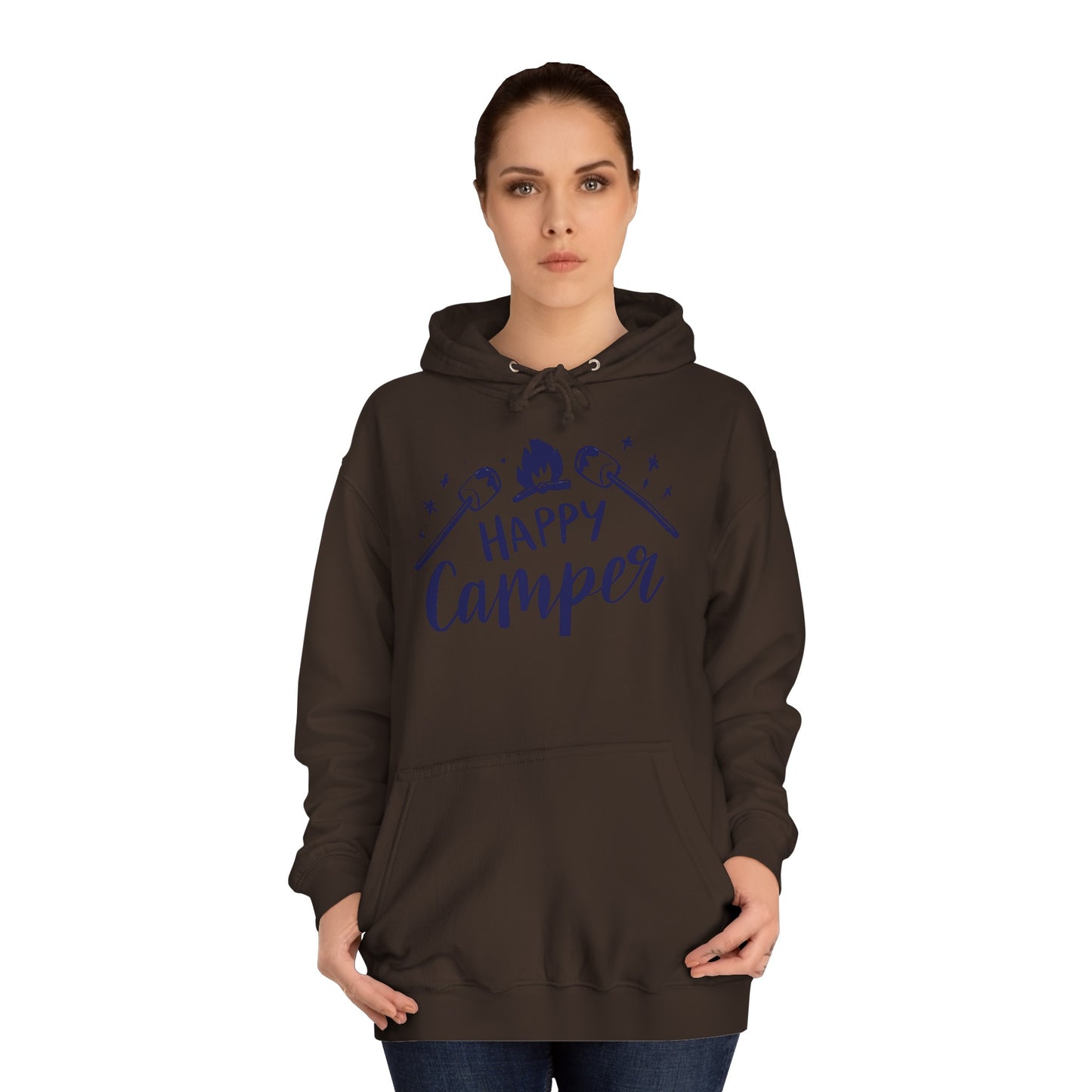 Unisex Happy Camper Adult Hoodie
