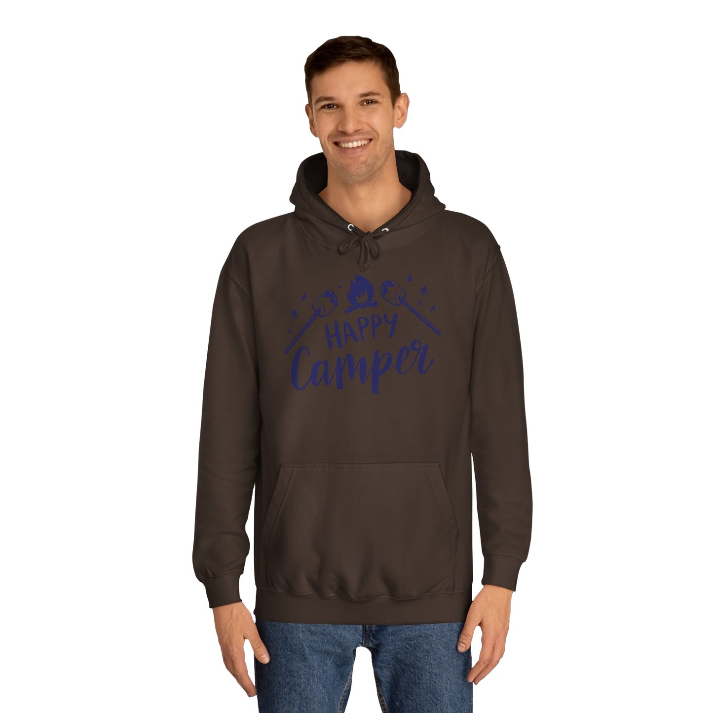 Unisex Happy Camper Adult Hoodie