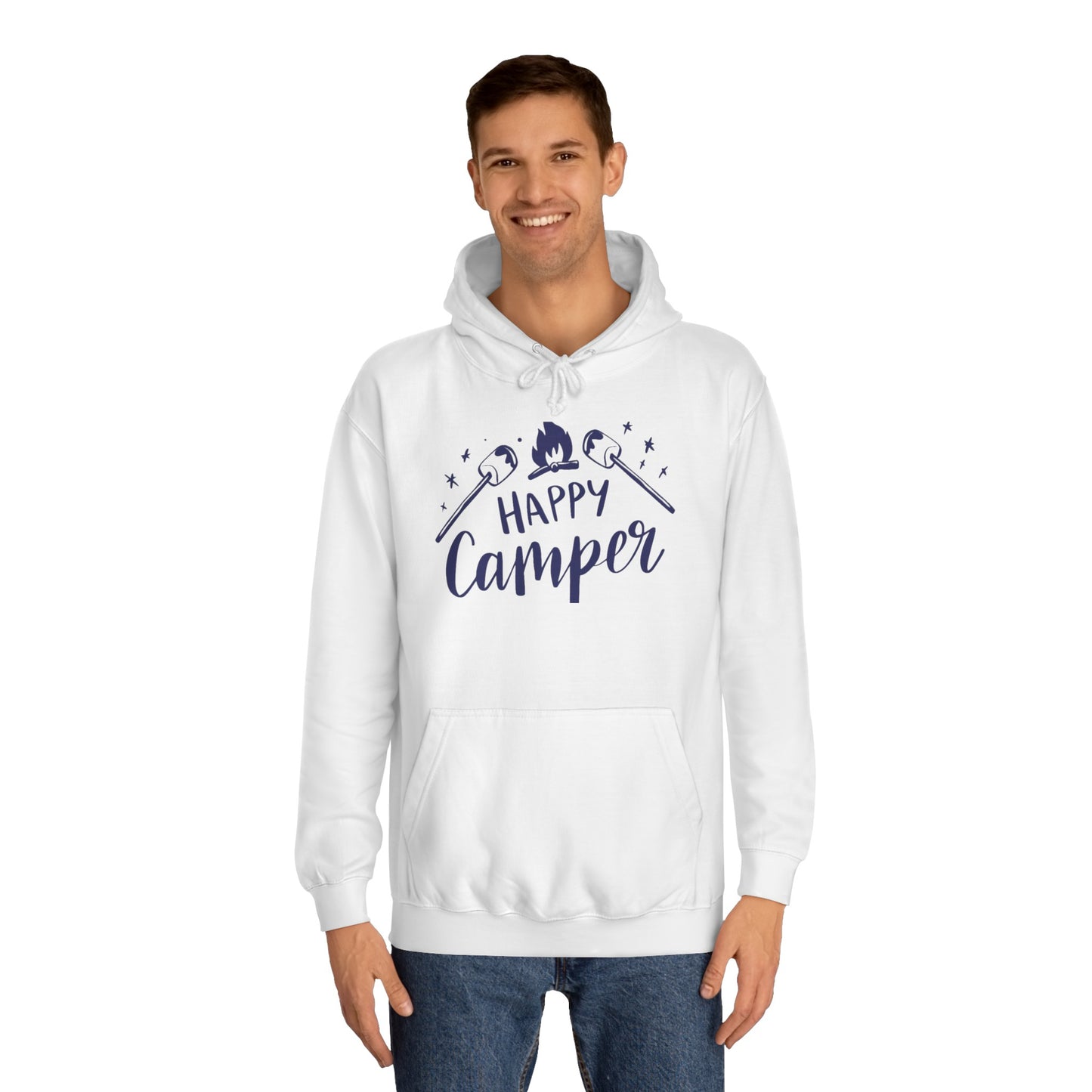 Unisex Happy Camper Adult Hoodie