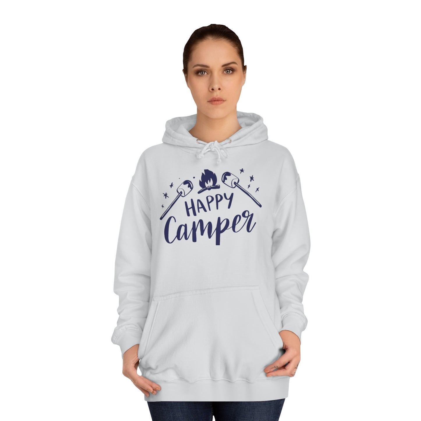 Unisex Happy Camper Adult Hoodie
