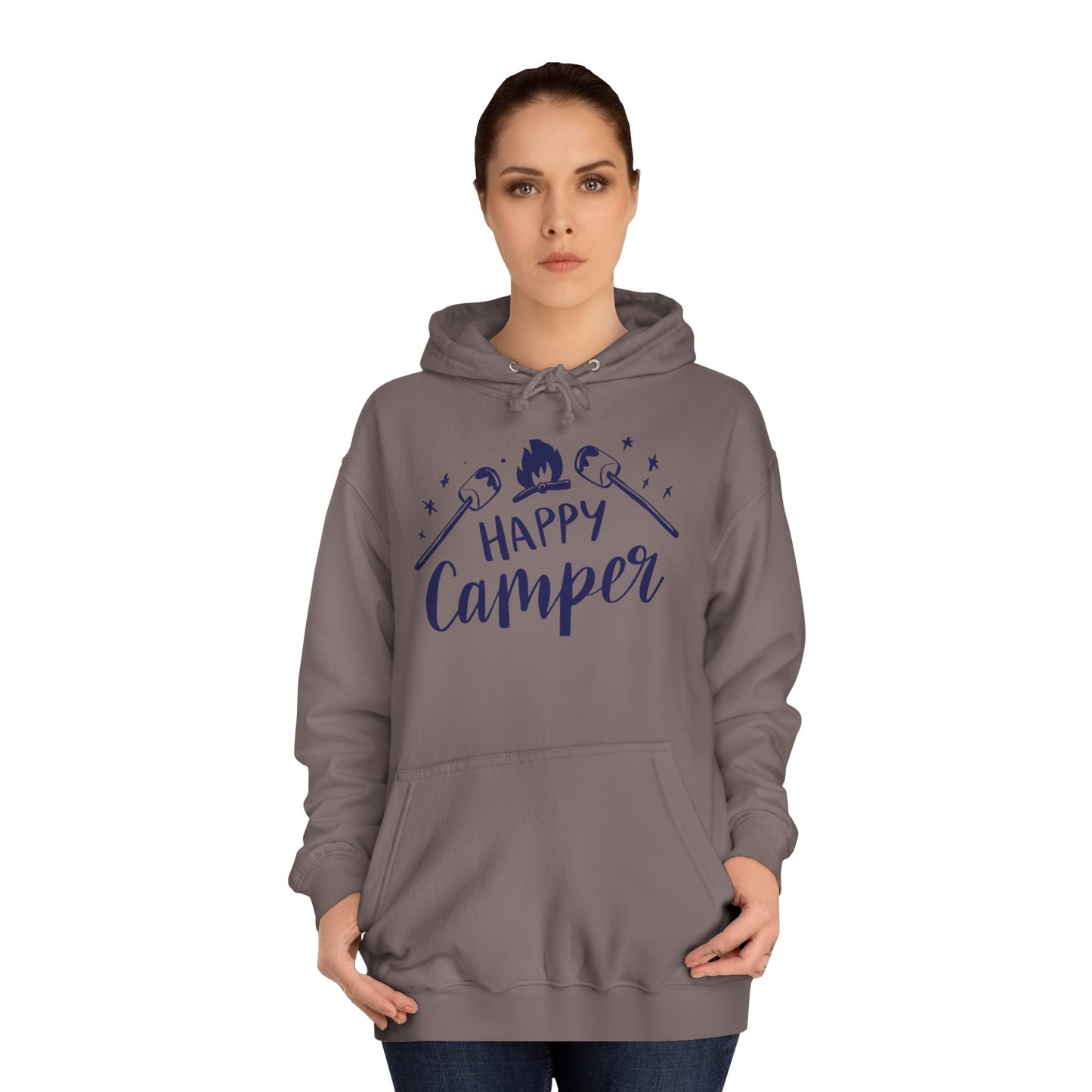 Unisex Happy Camper Adult Hoodie