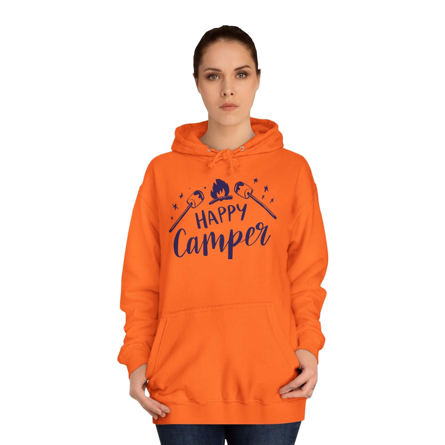 Unisex Happy Camper Adult Hoodie