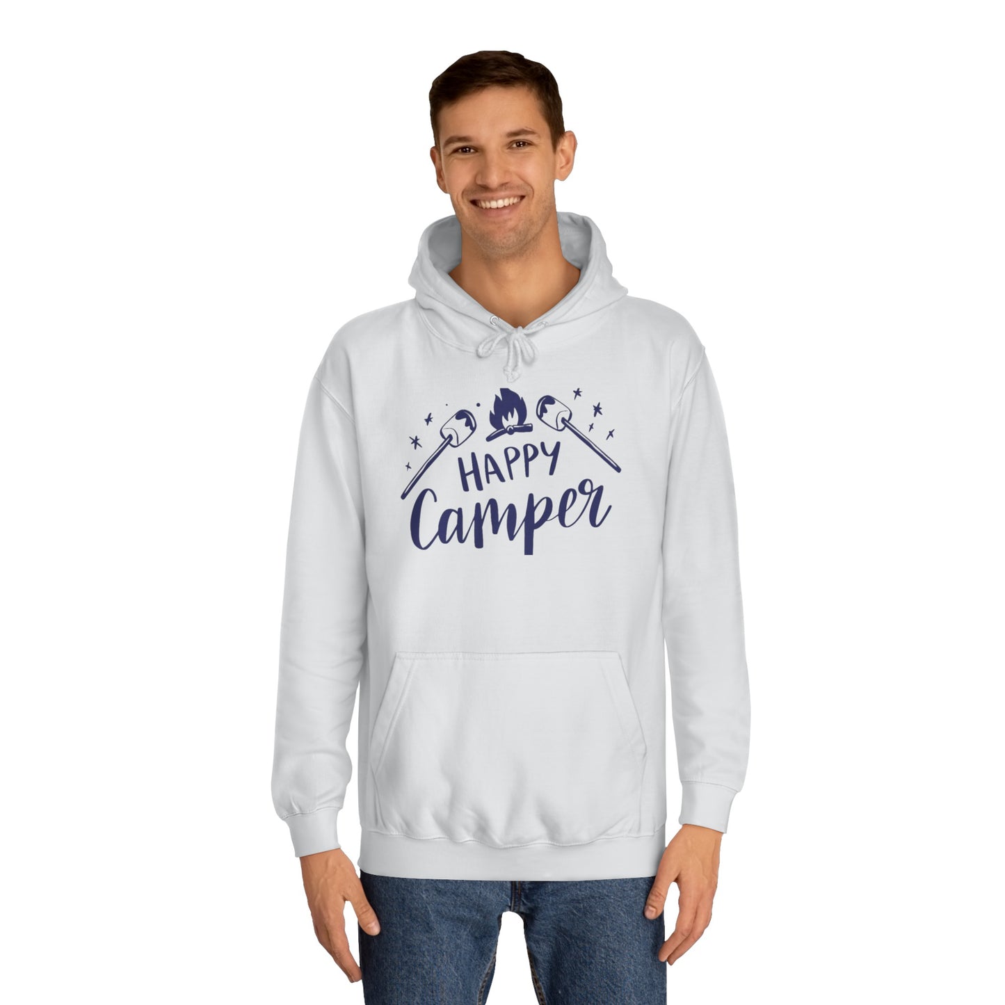 Unisex Happy Camper Adult Hoodie
