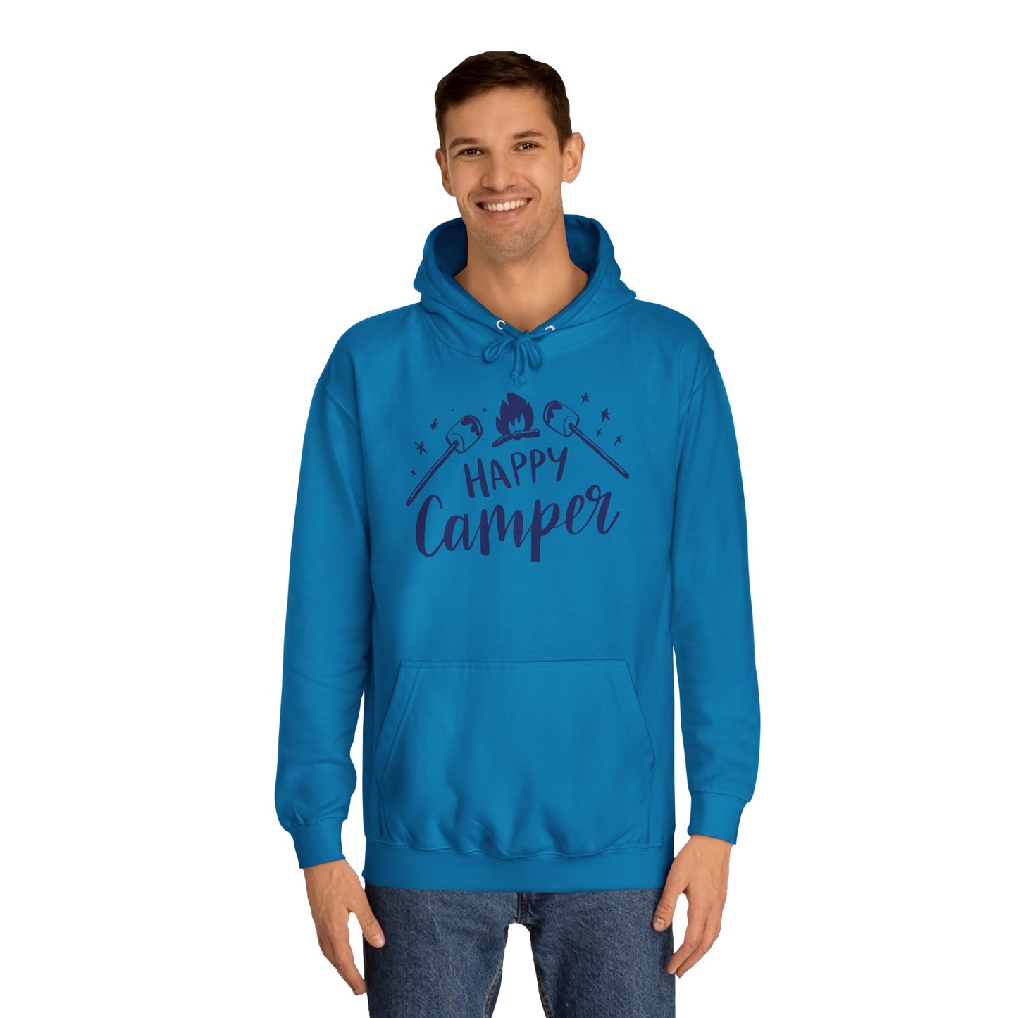 Unisex Happy Camper Adult Hoodie