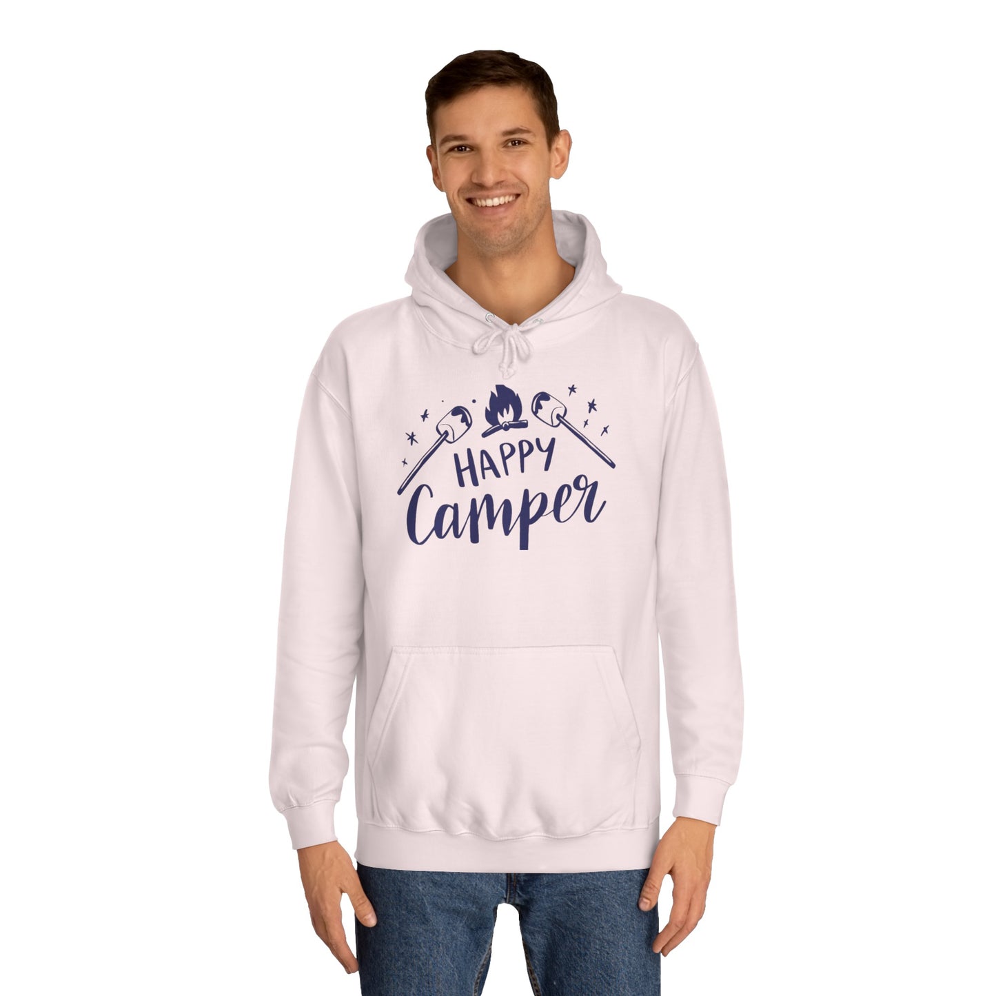 Unisex Happy Camper Adult Hoodie