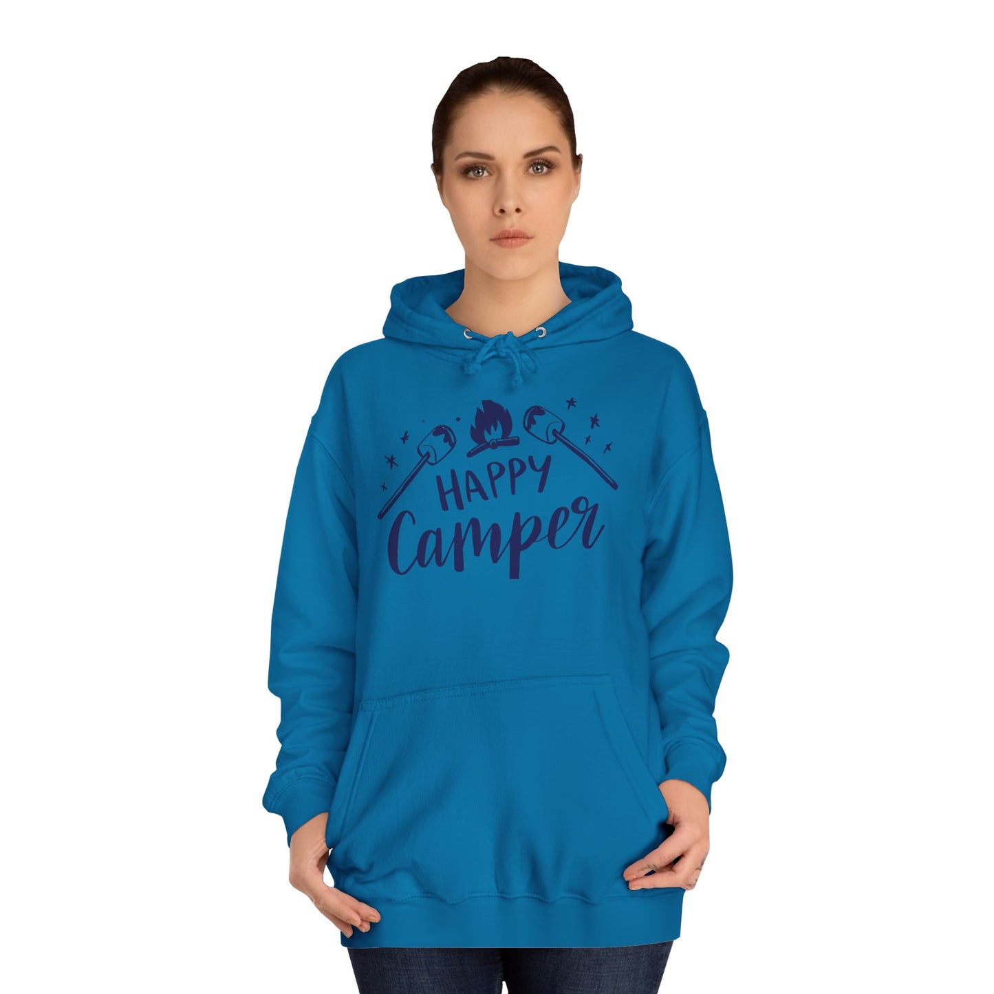 Unisex Happy Camper Adult Hoodie