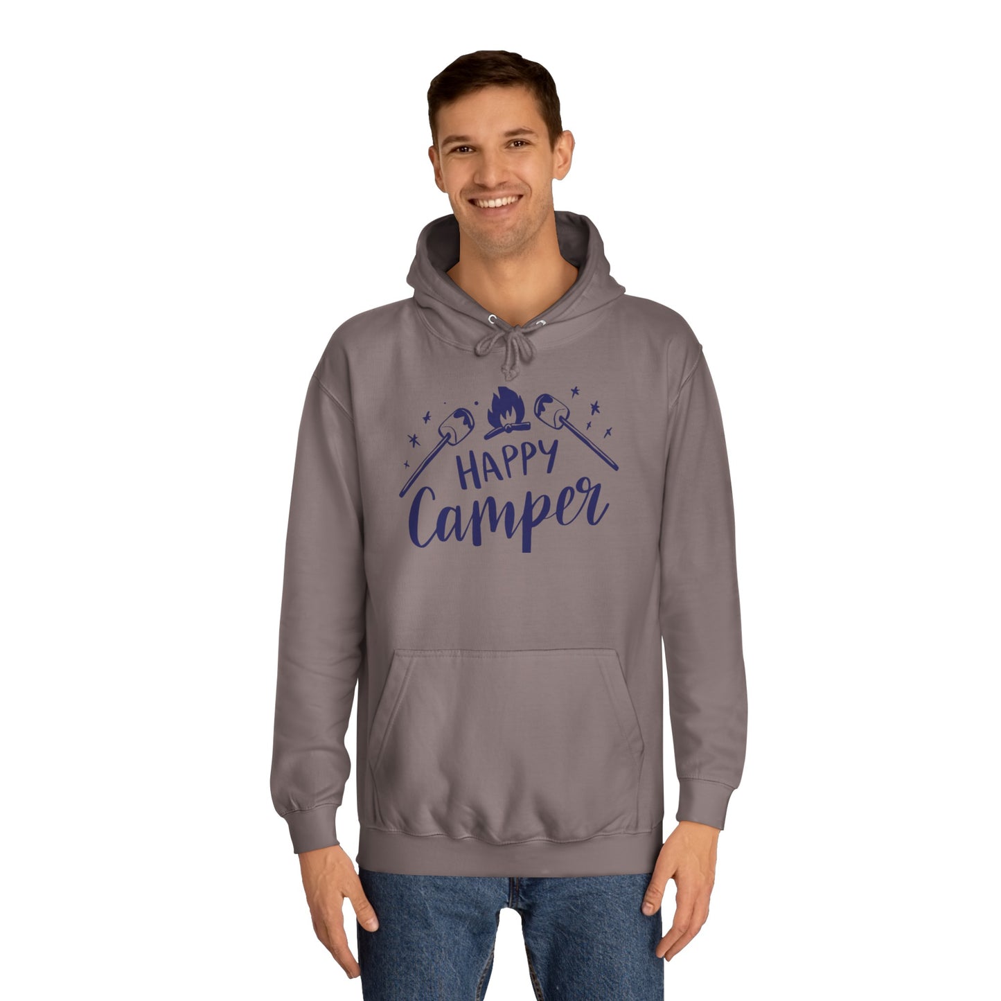 Unisex Happy Camper Adult Hoodie