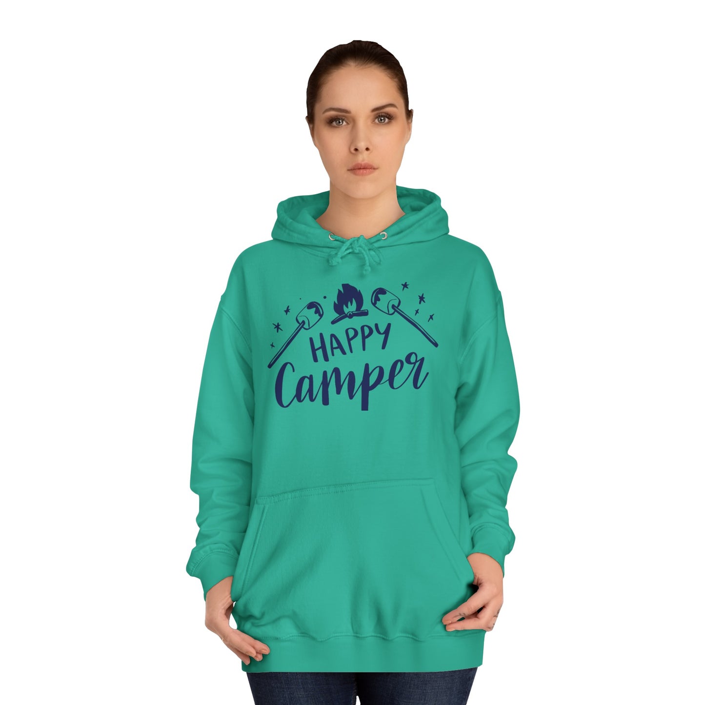 Unisex Happy Camper Adult Hoodie